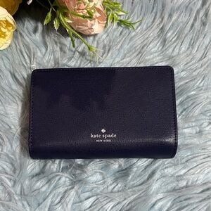 Kate Spade Adel Medium Bifold Wallet in Blazer Blue